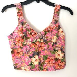 Zara floral crop top